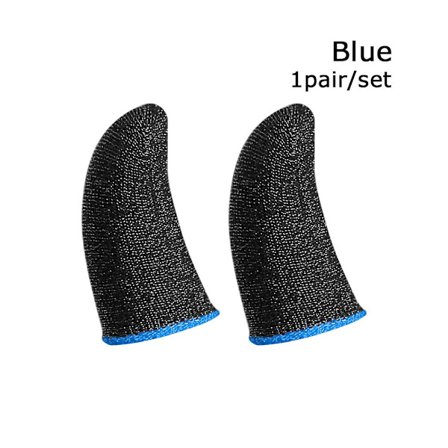 Mordely 1 par Gaming Finger Sleeve Touch Screen Finger Handskar BLÅ