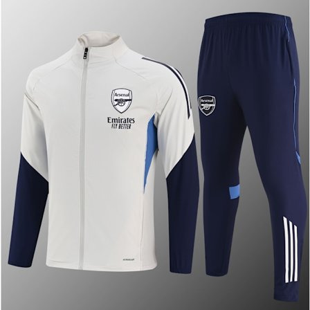 2425 Arsenal Football Club träningsjacka med dragkedja för vuxna har en långärmad design och en smal, bekväm passform.