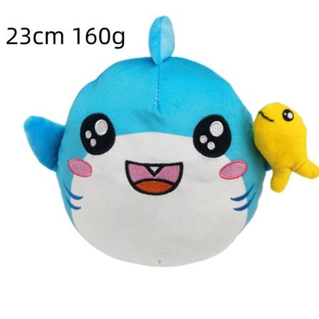 Lankybox Boxy Foxy Rocky Plys Blødt udstoppet Legetøj Kid Plys Dukke Spil Figur Shark and fish