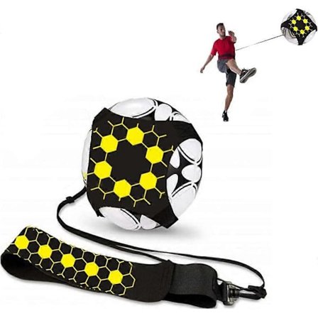 Fodbold Solo Bælte, Fodbold Træningsbælte, Håndfri Solo Fodboldtræner, Fodbold Kontrolbælte, Velegnet til Begyndere