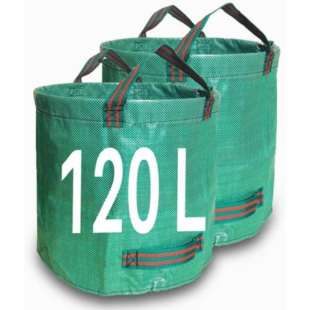 2 stk kraftige haveaffaldssække, genanvendelige havesække med håndtag, ideelle til at samle haveaffald, planterester, græs og blade...