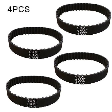 2/4 stk. Planhøvl Drivrem 914592 Til Black Decker Dn75 Dn750 Kw750 Sr600 Dn75 Sort Gummirem2