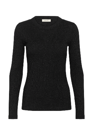 Inwear Dagna Lurex Ls T-Shirt T-shirts Dam Svart XS