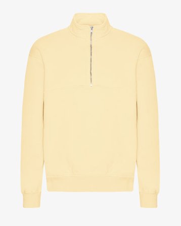 Organic Quarter Zip - Soft Yellow