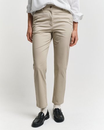 GANT Damen Slim Fit Chinohose (38) Braun Beige