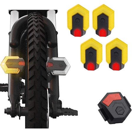 Sykkellys bak, blinklys foran og bak for sikkerhetsadvarsel