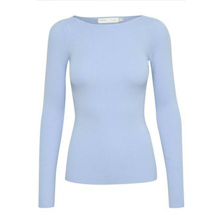 InWear Inwear Mowitaiw Puff Pullover Strik 30108003 Bleached Blue Blå, Dame