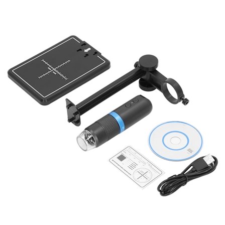 Elektronmikroskop 50X‐1000X WiFi Digitalt Mikroskop med Justerbart LED-lys til Studerende