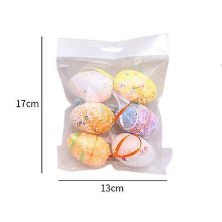 Påskägg DIY Färg Mönster Simulering Ägg Semester Scen Layout Klä Upp Hänge