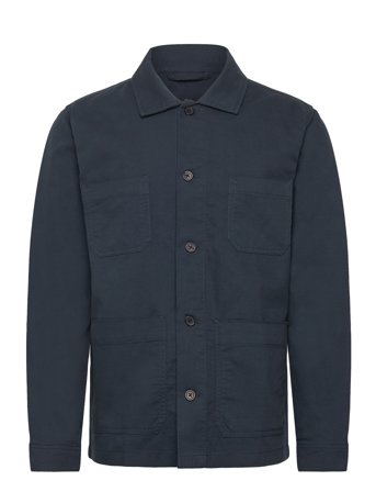 Lindbergh Embroidered Overshirt - Navy - S