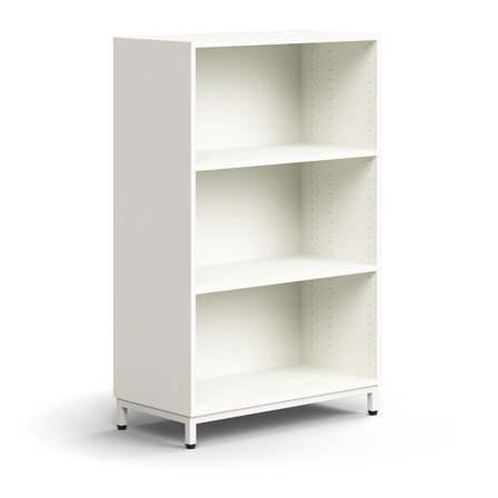 Bücherregal QBUS, 1252x800x400 mm, weiß