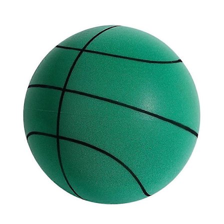 Studsboll Tyst Boll Inomhus Tyst Basketboll 21/24 cm Mjuk Boll Sportleksak 24cm grön 01