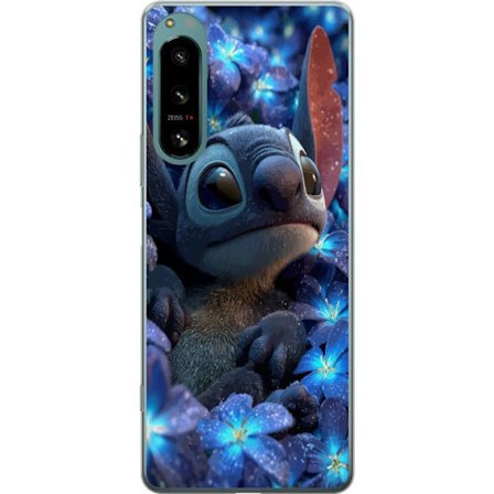 Kompatibelt Mobildeksel til Sony Sony Xperia 5 IV Stitch Blant Blomster I Nattlys