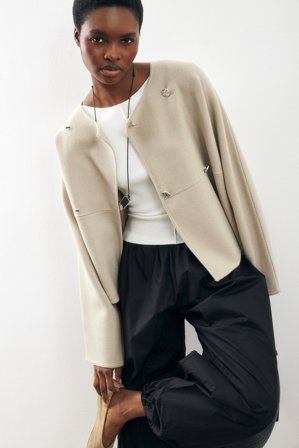 NA-KD - Strikket cardigan med knappedetaljer - Cardigan - Beige - M