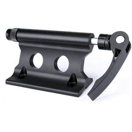 Aluminium Gaffel og Hurtigudløsnings Cykelstativ til Trailer eller Lastbil Bagagebærer med Hurtigudløsning Cykel Forgaffel Fastgørelsesklips, Sort