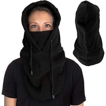 Herre Vinterlue Vinter Vær Ansikt Svart Maske Balaclava Hette Utendørs
