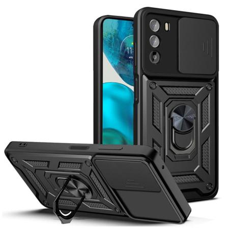 Motorola Moto G52 Armor Hybrid Kameraslider - Svart Svart