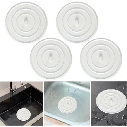 Universal afløbsventil i silikone til vask, badekar, gulvbeskyttelsesfilter, vaskerum, køkken og badeværelse