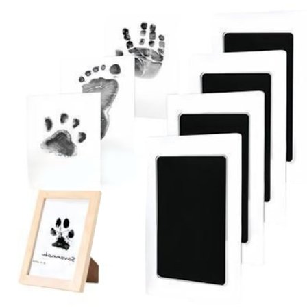 4-pak Stempelkit til Hånd- og Fodaftryk til Baby og Hundepoter