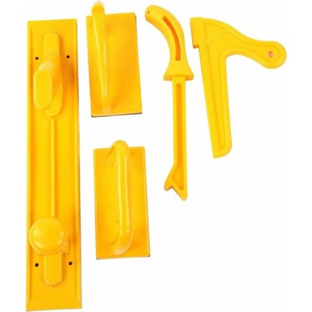 Sikkerhets skyvekloss sikkerhets skyvepinne 5 stk sikkerhets skyvekloss og pinne pakke trebearbeiding fresbord verktøy