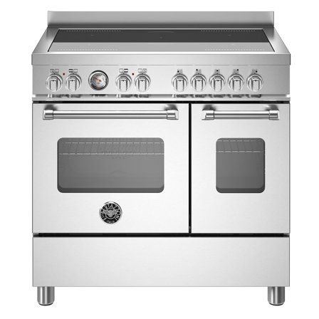 Bertazzoni MAS95I2EXT Master induktionskomfur med dobbeltovn, 90 cm, rustfrit stål - Rustfri stål | KitchenOne