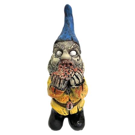 Halloween-zombienommi-patsas Pelottava Verinen Suu Kääpiö Hartsi Veistos Koriste Keltainen