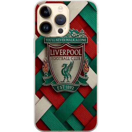 Yhteensopiva Puhelinkuori Apple Apple iPhone 15 Pro Max Liverpool Football Clubin tunnus, jossa You'll Never Walk Alone voimakkaassa graafisessa suunn