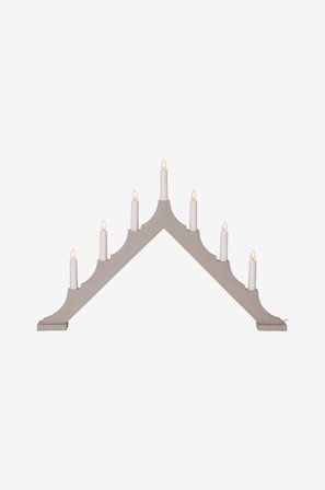 Star Trading - Lysestage Alma 7L - Beige - Adventslysestager - Fra Homeroom
