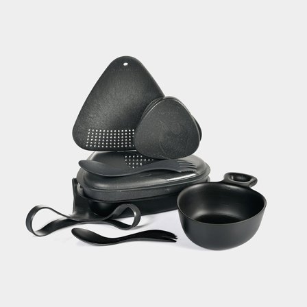 Kit de refeição Light My Fire Outdoor MealKit SlatyBlack, 8 peças