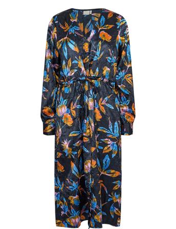 Nukelby Dress Knelang Kjole Marineblå Nümph