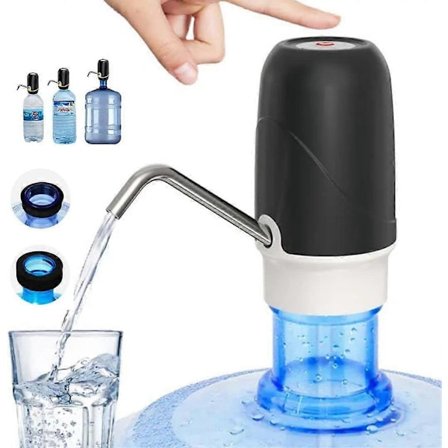 Automatisk vattenpump - Silikonslang - BPA-fri - Vattenpump - Automatisk kran med USB-laddning