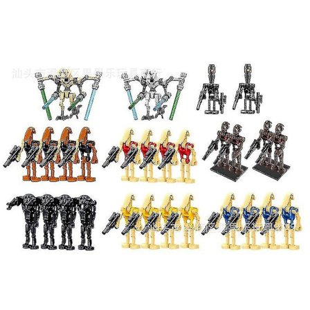 Star Wars Battle Droids Byggesett Mini Actionfigurer Dukke Minifigurer Leker Skrivebordsdekor TAO