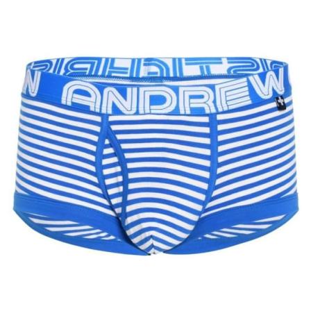 Andrew Christian - Herreundertøj - Herreboksere - Fly Stripe Boxer m/ ALMOST NAKED Elect Blå/Hvid - Blå Blå S