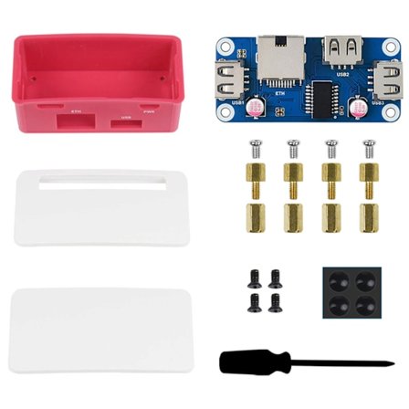 Ethernet/USB HUB HAT (B) utvidelseskort for Raspberry Pi Zero/Zero for W/2 for