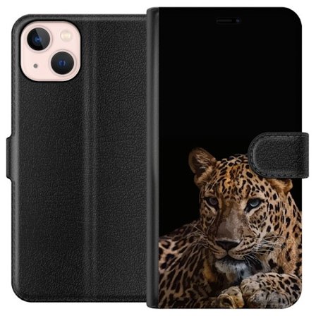 Kompatibelt Plånboksfodral till Apple Apple iPhone 13 Leopard