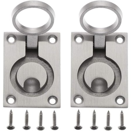 2-pakning lukehåndtak skjult skap rustfritt stål håndtak sailorcatrocyer for yacht av båt yacht med 8 stk monteringsskruer 62 x 44mm