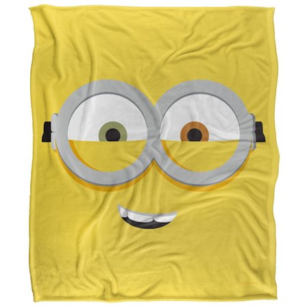 Minions Ansikte Bob Filt En Storlek Vit