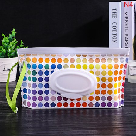 Baby Wet Wipe Pouch Portable Wipes Hållare Case Flip Cover Refil