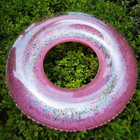 Hot salg ny transparent badering med pailletter til voksne og børn oppustelige vandforsyninger fortykket PVC badering