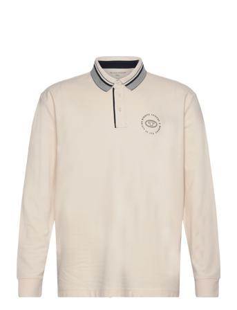 Basic Longsleeve Polo Cream Tom Tailor