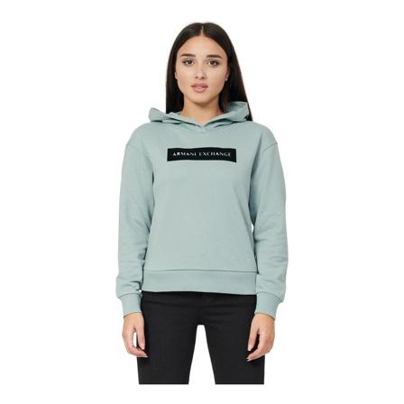 Armani Exchange, Hoodies Groen, Dames, Maat:L