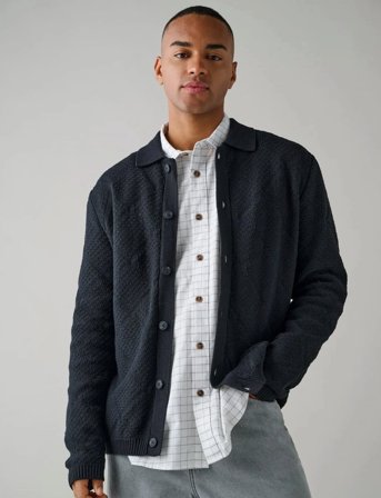 ONLY & SONS Onsmap Life Reg Cardigan Knit - Black - XS