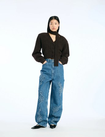 ROTATE Birger Christensen Denim Boyfriend Jeans - Blue - 29