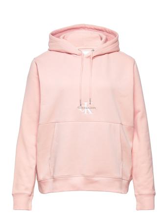 Plus Monogram Logo Hoodie Huppari Vaaleanpunainen Calvin Klein Jeans