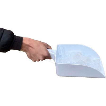 Stor plastskje/spade for is, perfekt for ismaskiner, isbøtter på kjøkkenet eller til dyrefôr (2 skjeer)