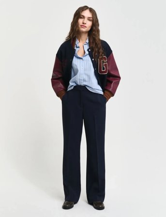 GANT Slim Flare Slack - Navy - 44