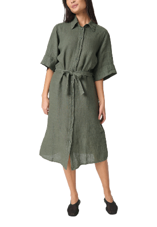 Soaked In Luxury SLAuran Shirt Dress SS Klänningar Dam Grön L/XL