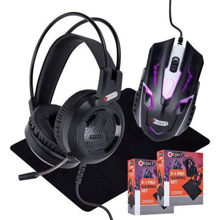 2-pack Gaming kit 3-in-1 Headset, gamingmus och musmatta