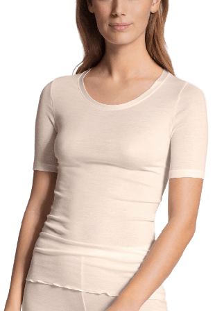 Calida Ull Siden Tröja True Confidence 14535 Linnen Dam Rosa M