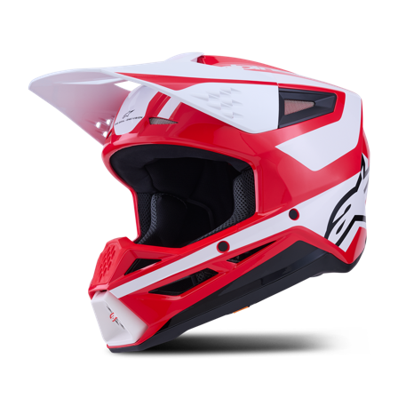 Crosshelm Alpinestars SM3 Heat Rot/Weiß/Schwarz L